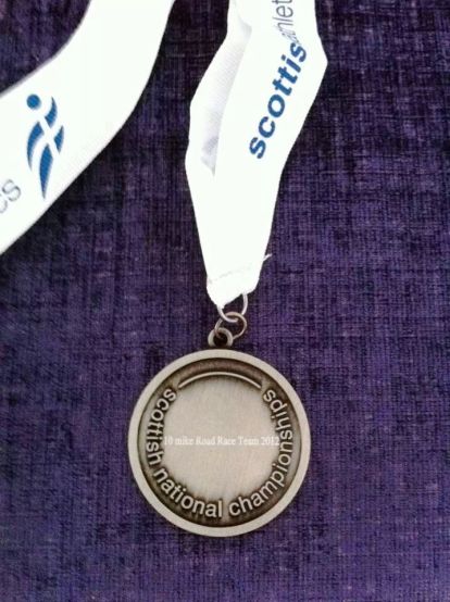 Scottish national champs medal
